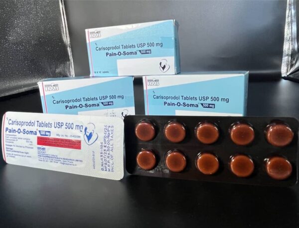 500MG CARISOPRODOL PER PILL. 10 PILLS PER STRIP. INDIAN SCRIPT