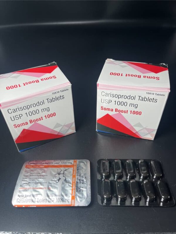 1000MG CARISOPRODOL PER PILL. 10 PILLS PER STRIP. INDIAN SCRIPT